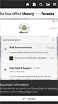 Mobile Screenshot of forums.boxofficetheory.com